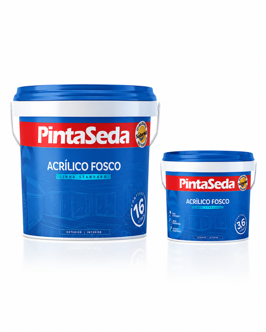 Embalagem PintaSeda Acrílico Fosco Standard Sedavinil