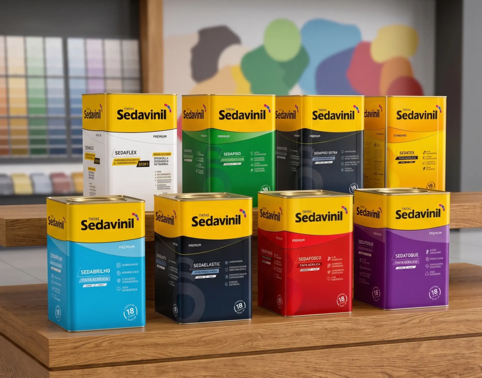 Baldes de tinta Sedavinil